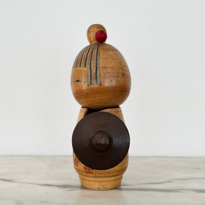 Vintage Japanese Kokeshi Doll Kimono with a Hat