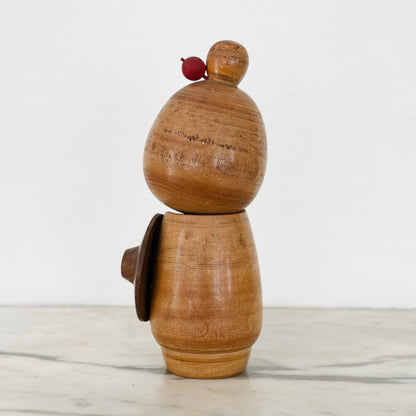 Vintage Japanese Kokeshi Doll Kimono with a Hat