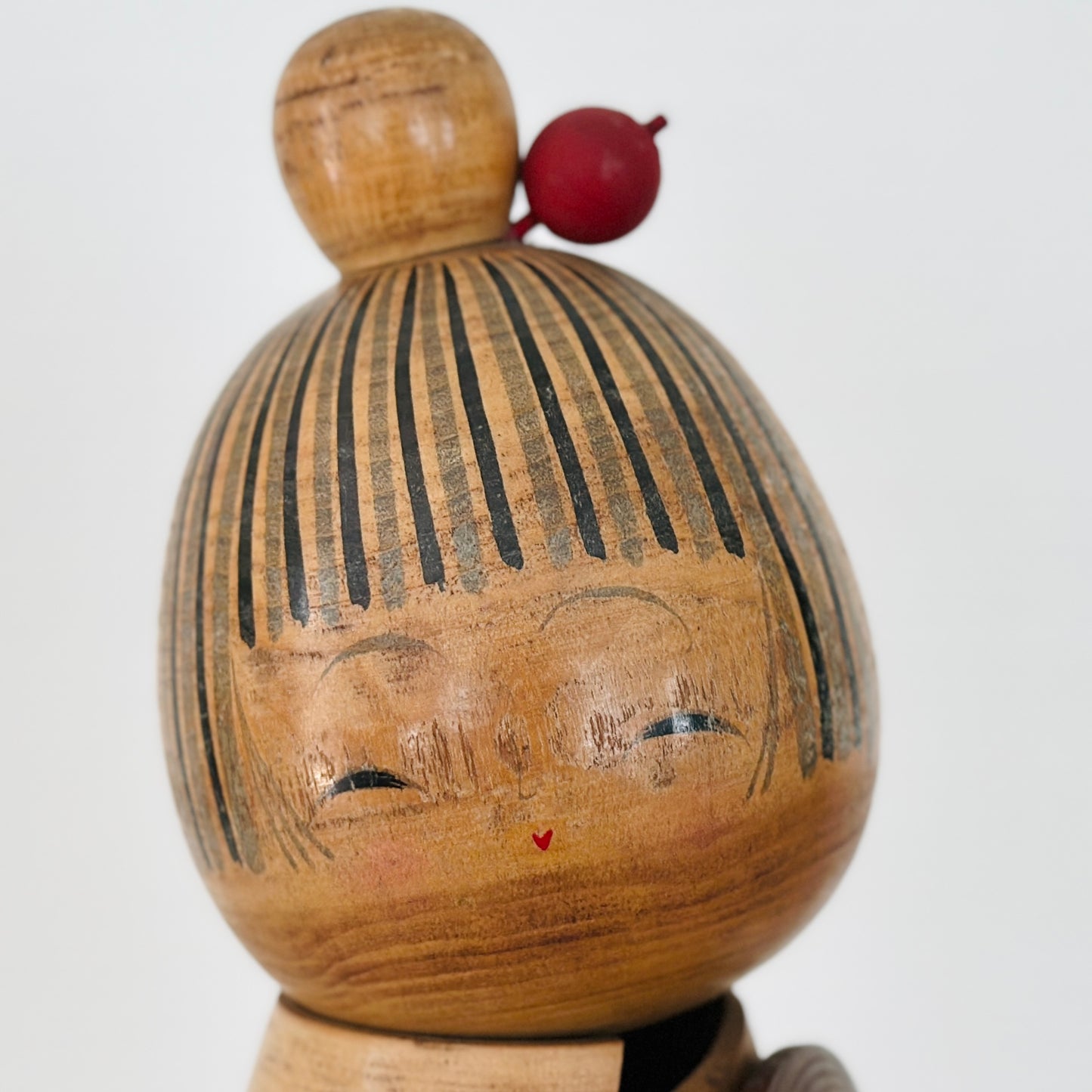 Vintage Japanese Kokeshi Doll Kimono with a Hat