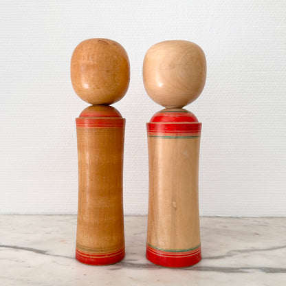 Pair of Vintage Japanese Kokeshi Doll Traditional