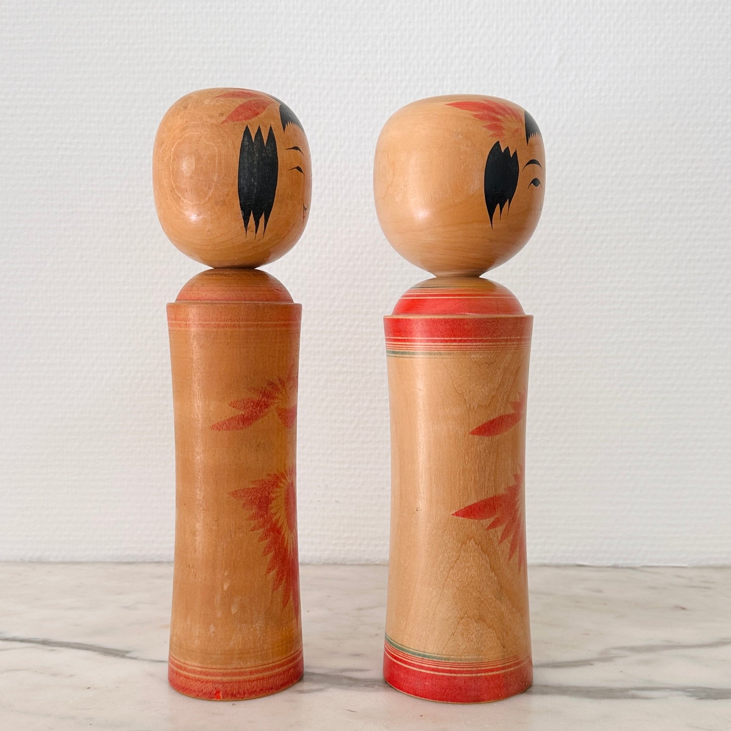 Pair of Vintage Japanese Kokeshi Doll Traditional