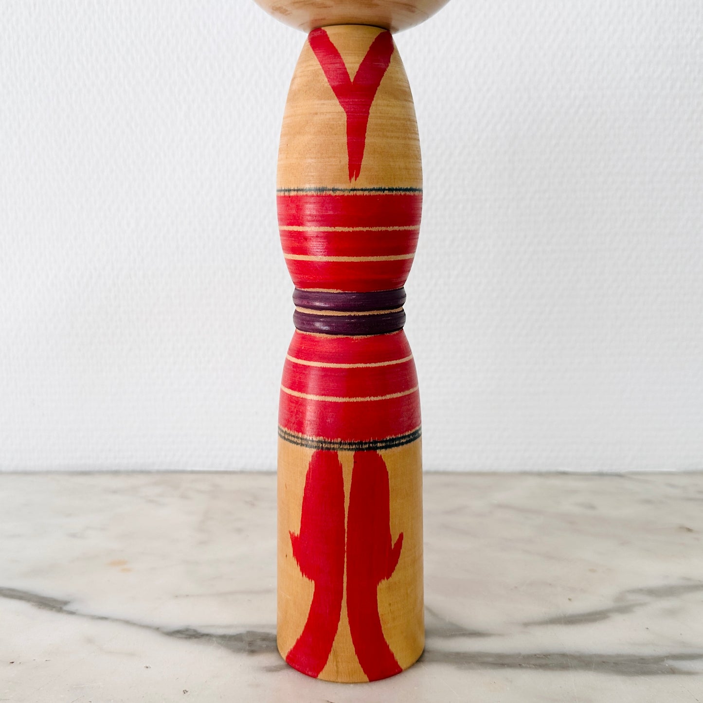 Vintage Japanese Kokeshi Doll Colorful Stylized Kimono