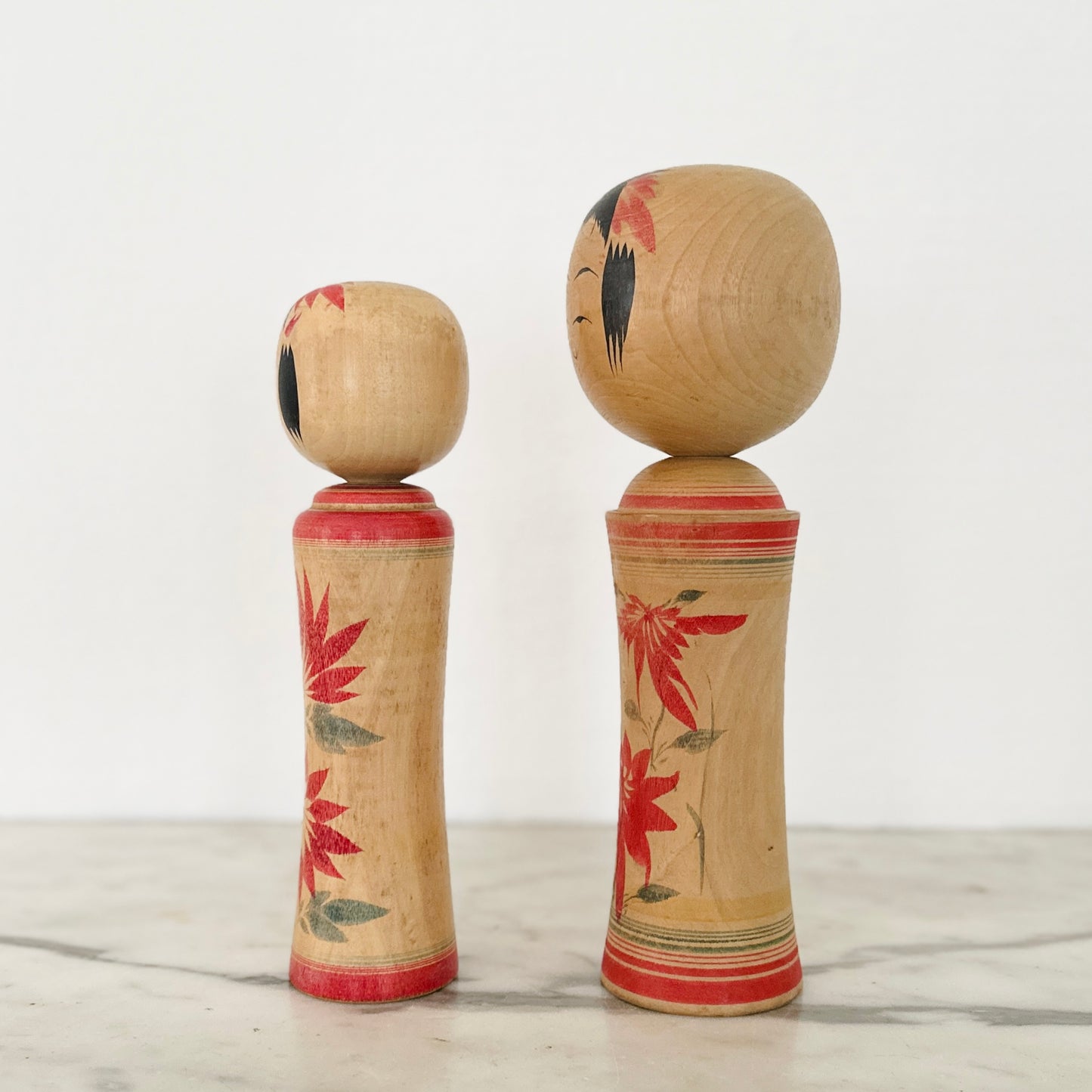 Pair of Vintage Japanese Kokeshi Dolls