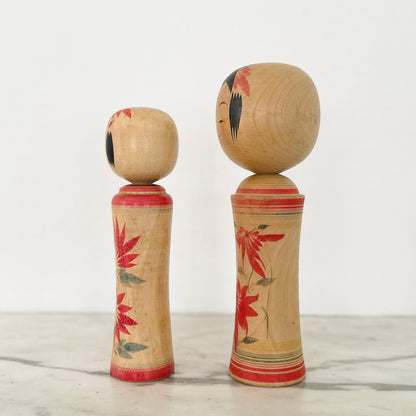 Pair of Vintage Japanese Kokeshi Dolls
