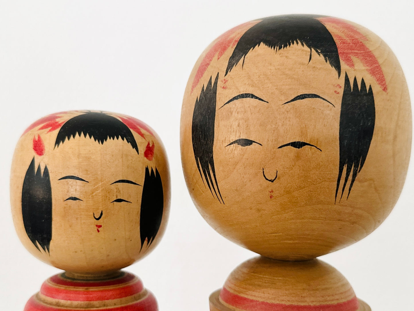 Pair of Vintage Japanese Kokeshi Dolls