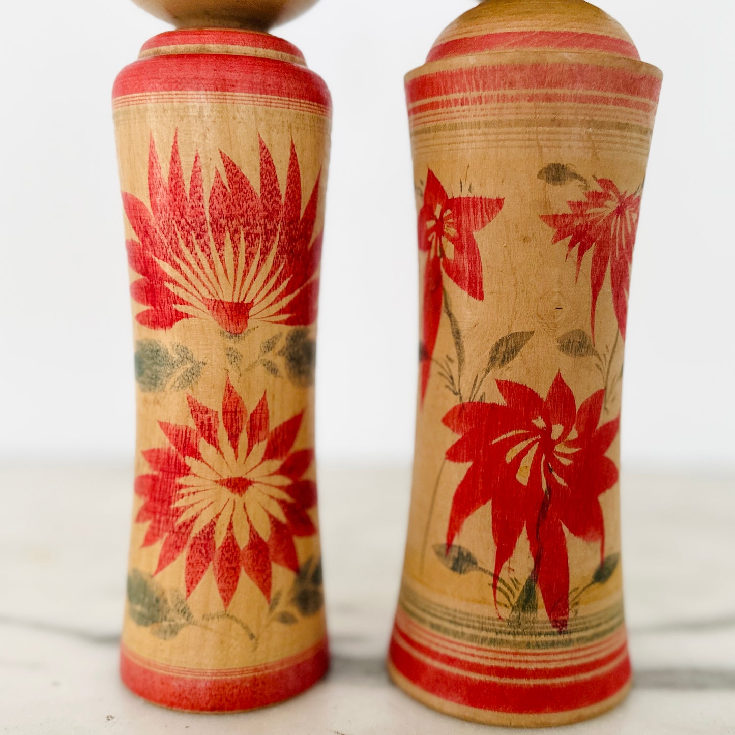 Pair of Vintage Japanese Kokeshi Dolls