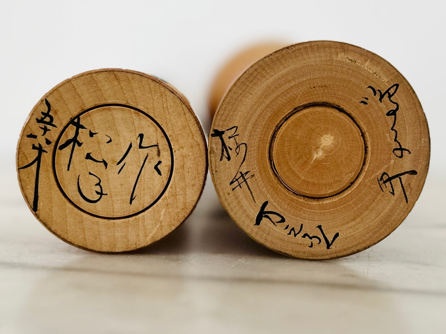 Pair of Vintage Japanese Kokeshi Dolls