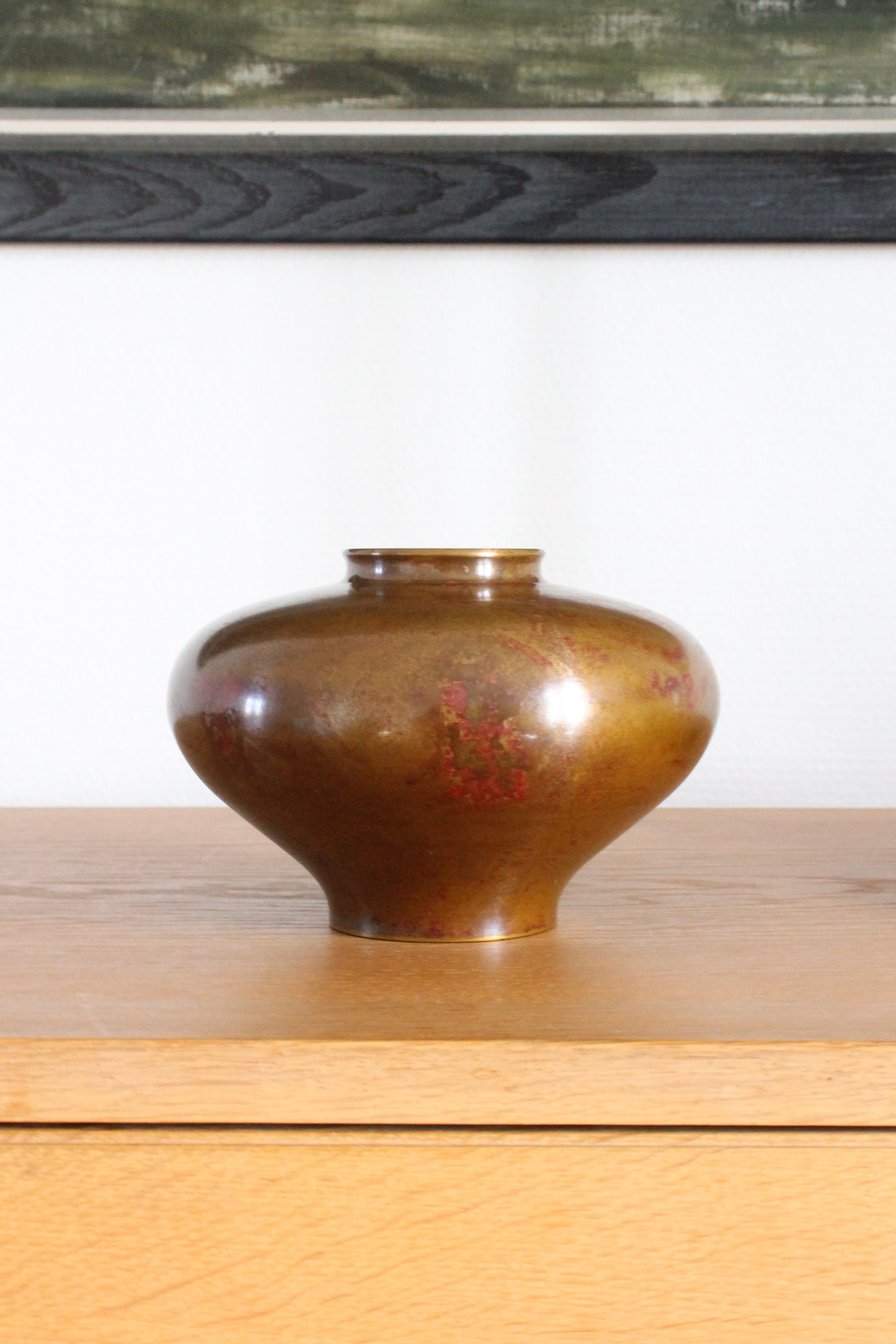 Vintage Japanese Bronze Vase by Hasegawa Yoshihisa