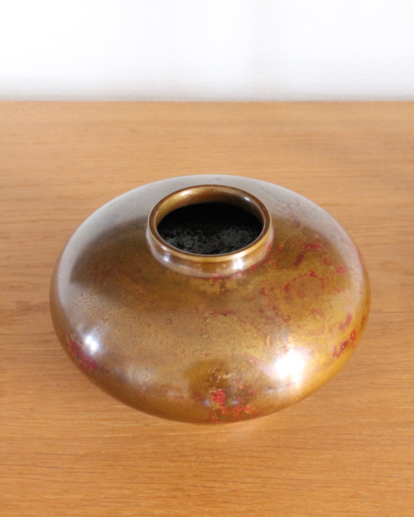 Vintage Japanese Bronze Vase by Hasegawa Yoshihisa