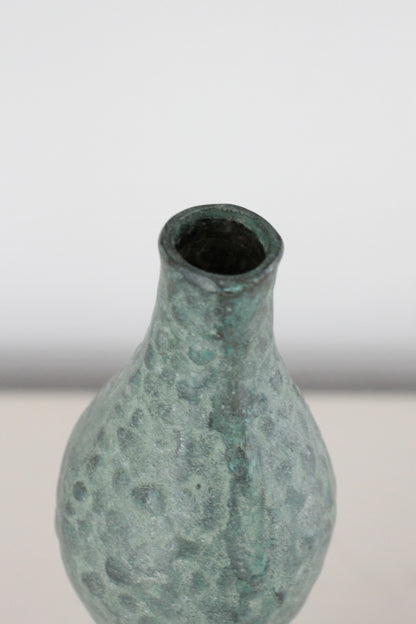 Vintage Japanese Bronze Vase in Hyotan (Gourd) Form