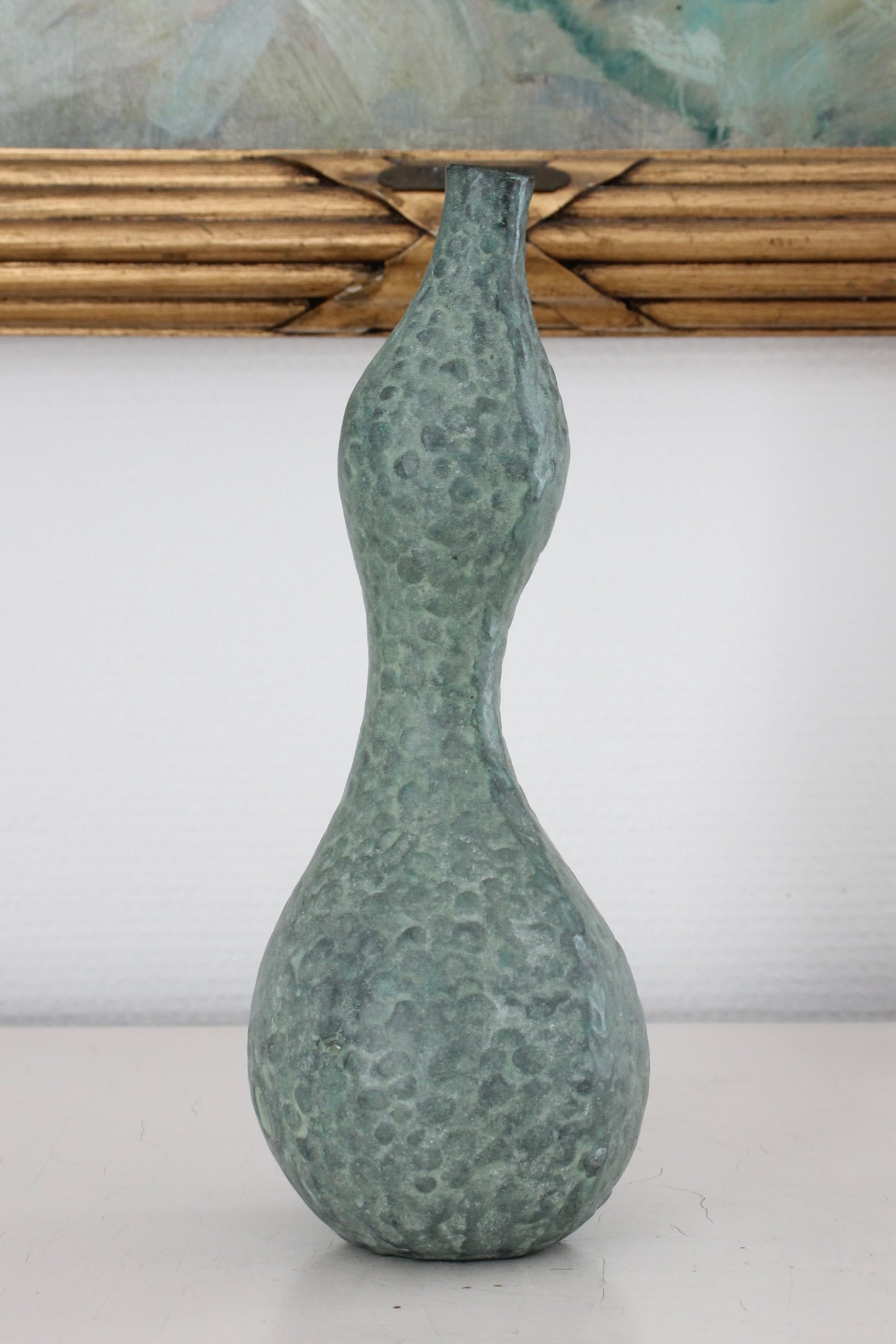 Vintage Japanese Bronze Vase in Hyotan (Gourd) Form
