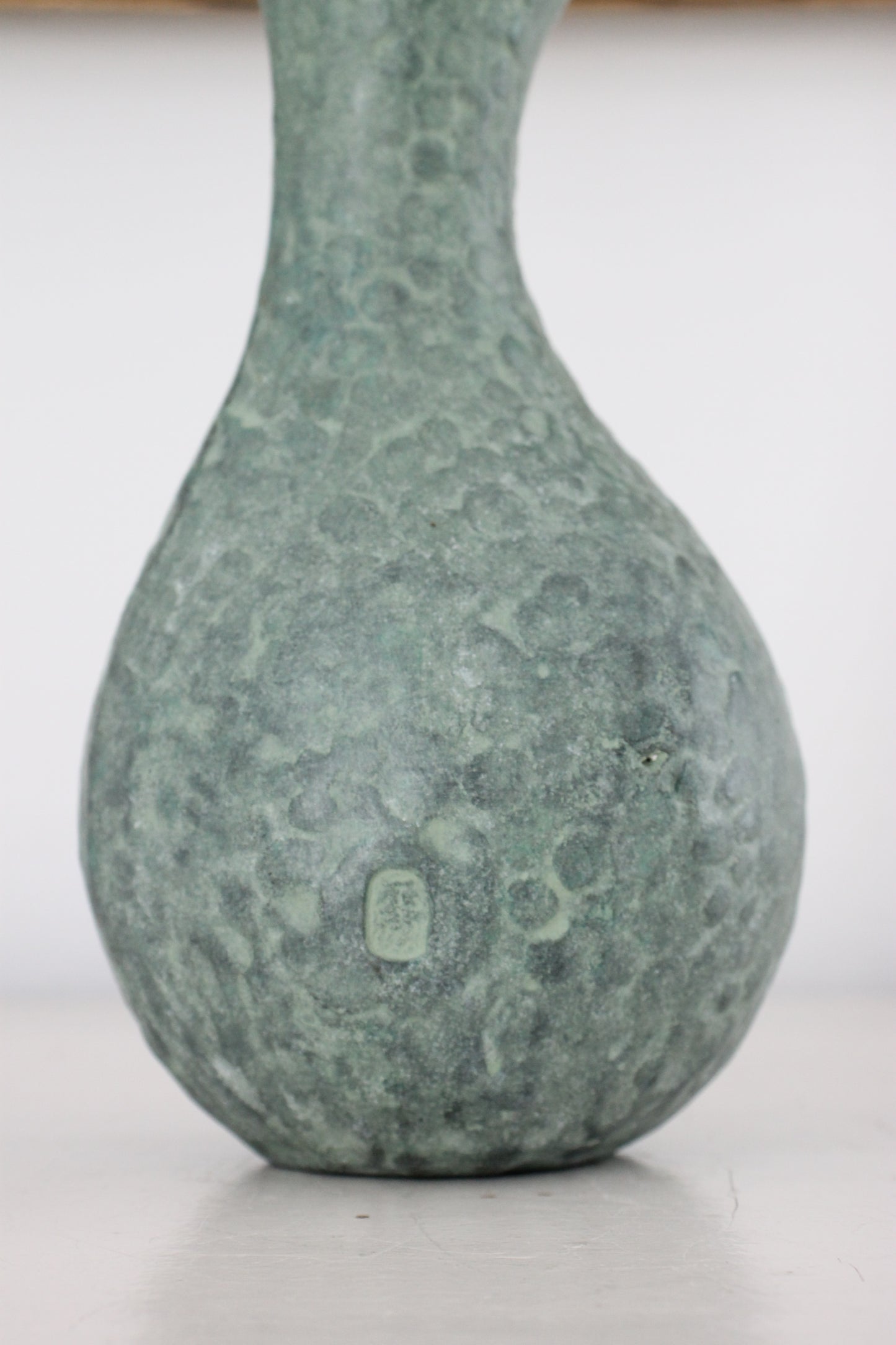 Vintage Japanese Bronze Vase in Hyotan (Gourd) Form