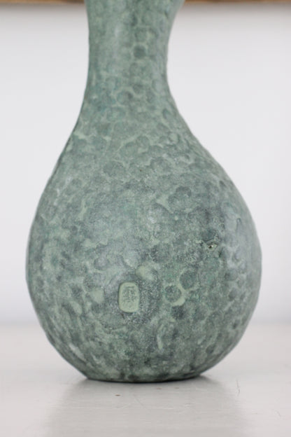 Vintage Japanese Bronze Vase in Hyotan (Gourd) Form