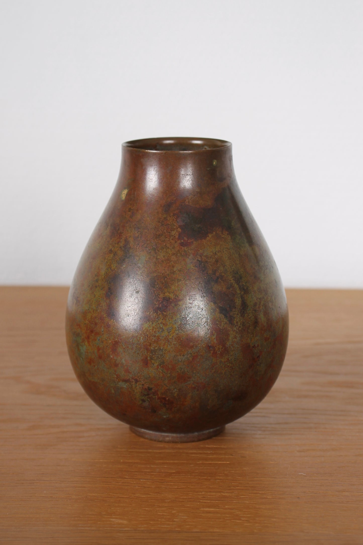 Vintage Japanese Bronze Vase by Hasegawa Gasen