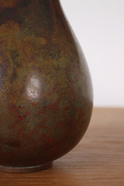 Vintage Japanese Bronze Vase by Hasegawa Gasen