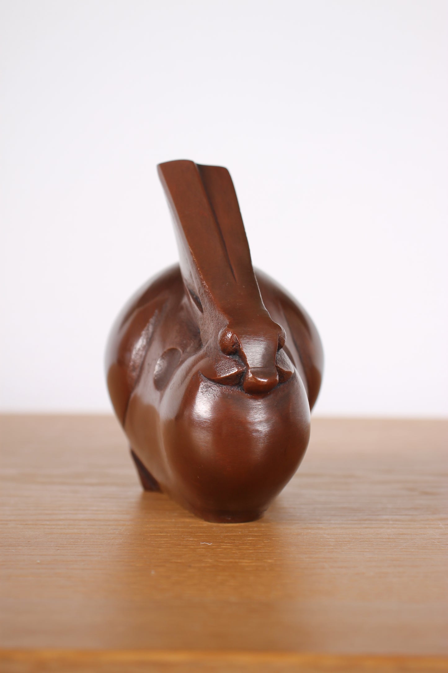 Vintage Japanese Bronze Rabbit Sculpture by Saegusa Sotaro