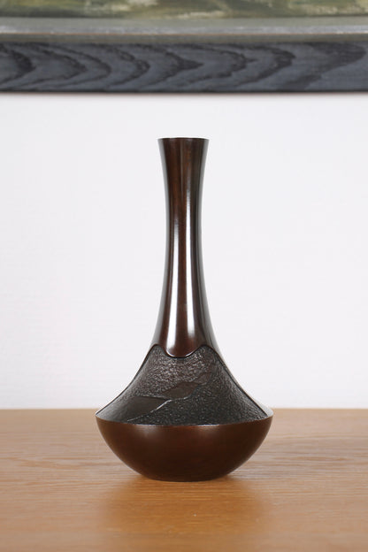 Vintage Japanese Bronze Vase by Tsuda Eijyu