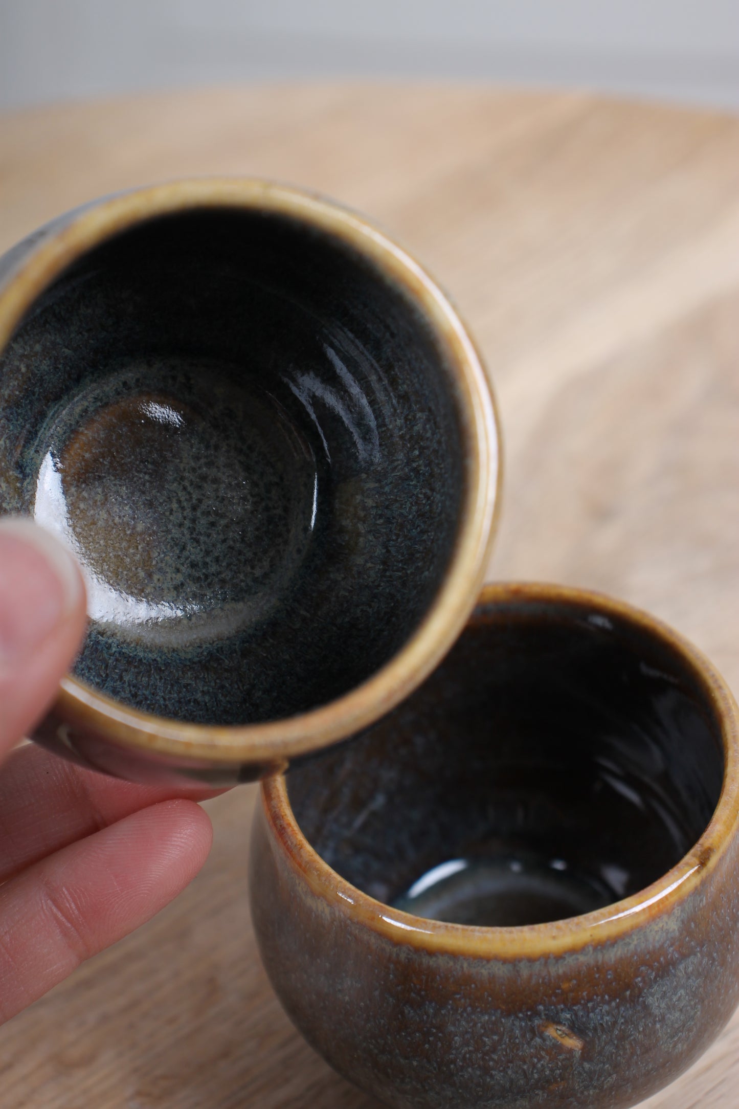 Vintage Japanese Ceramic Cups, Set of 2