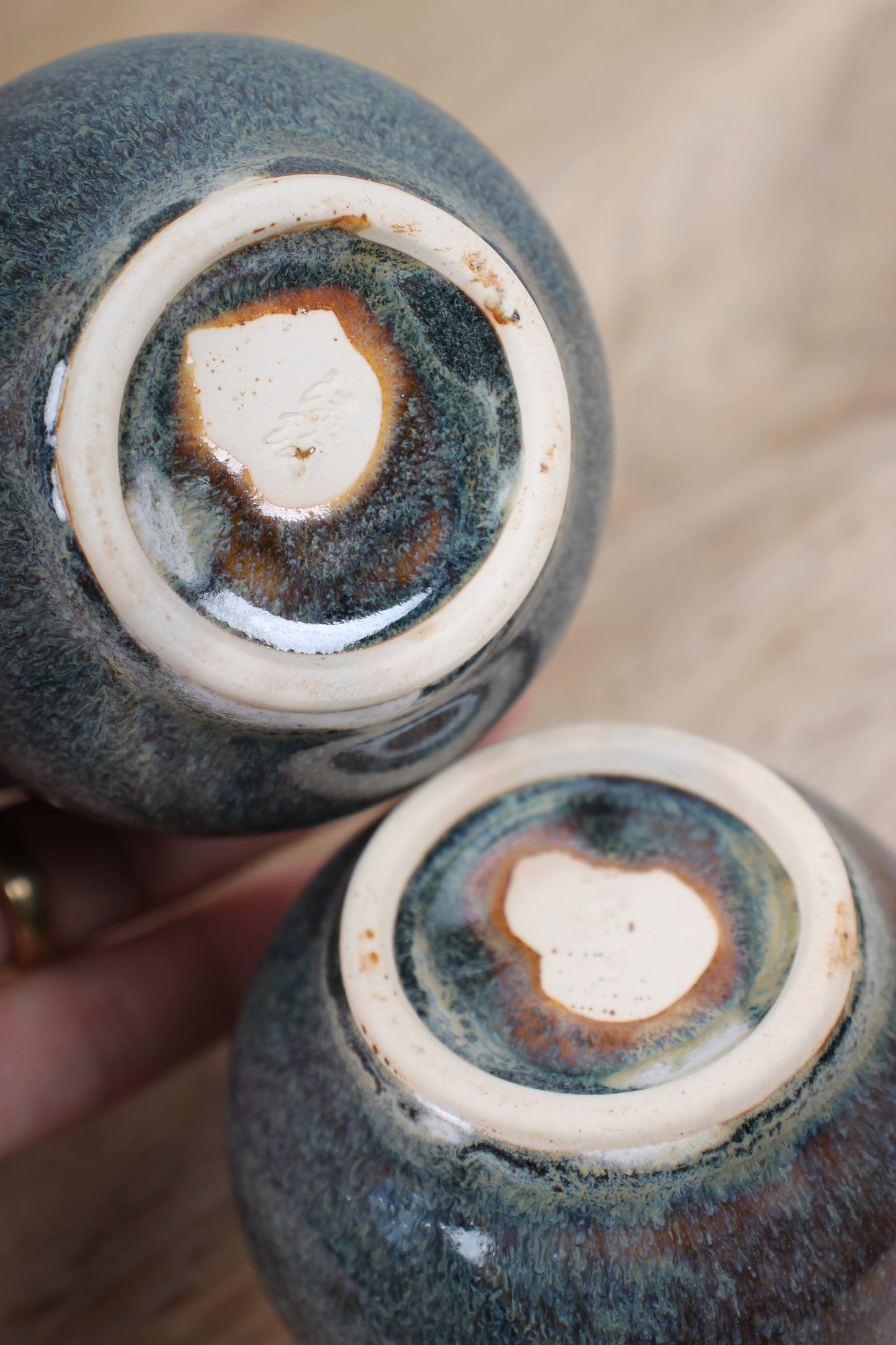 Vintage Japanese Ceramic Cups, Set of 2