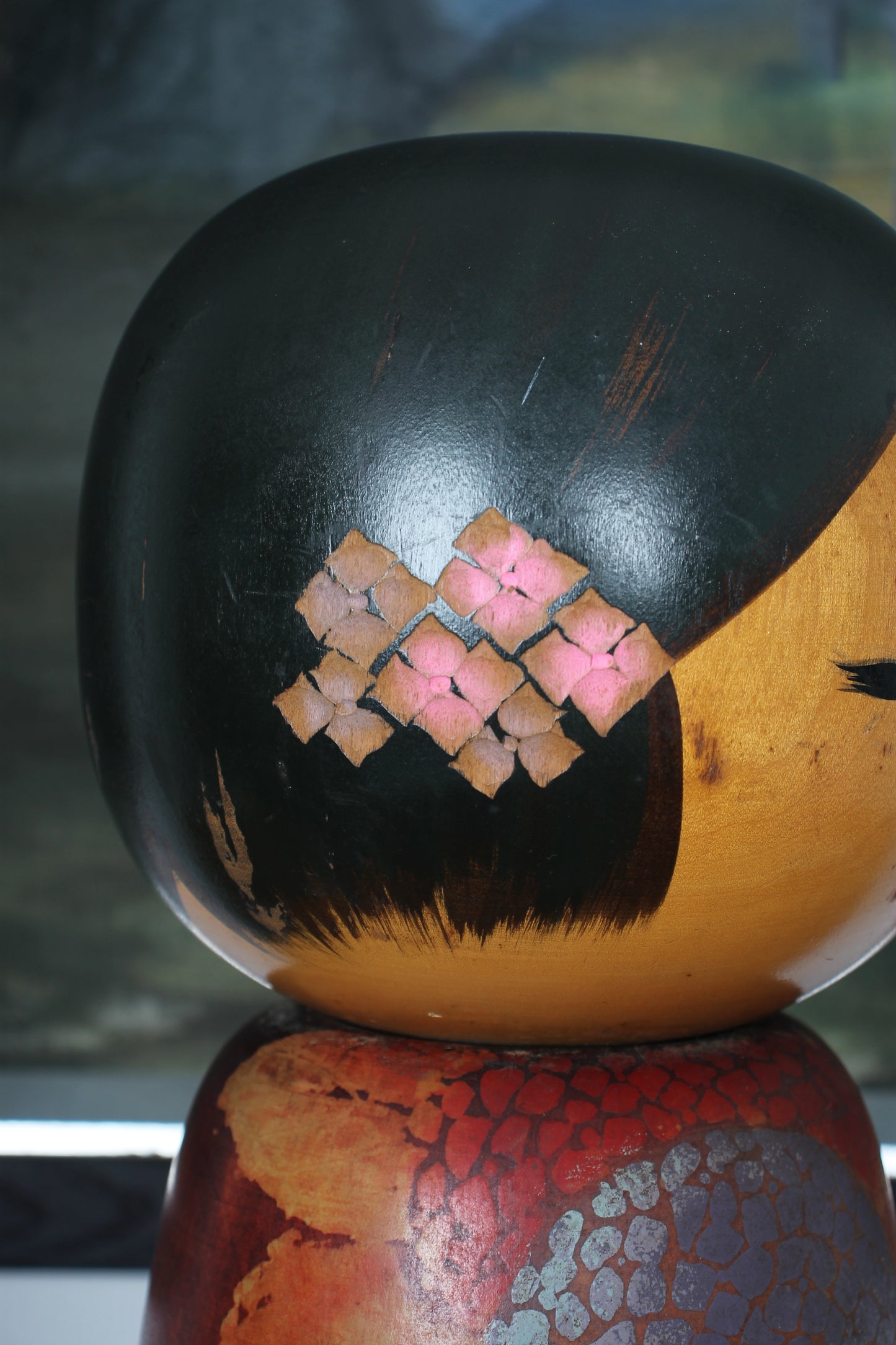 RESERVED Large Floor Kokeshi Doll by Sato Koson