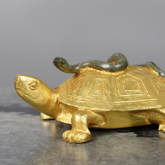 Bronze Turtle with Snake by Tsuda Eijyu