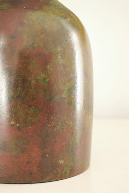 Vintage Japanese Bronze Vase by Hasegawa Yoshihisa