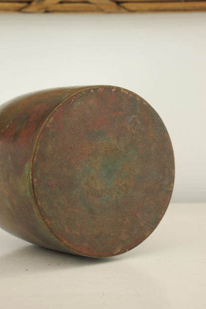 Vintage Japanese Bronze Vase by Hasegawa Yoshihisa