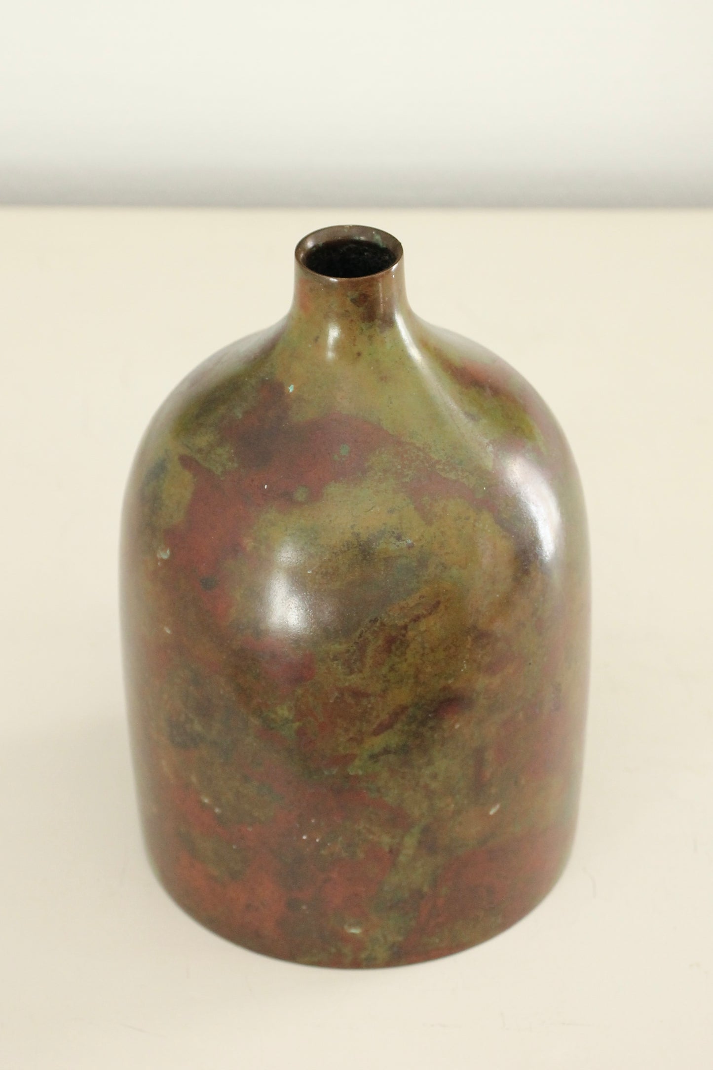 Vintage Japanese Bronze Vase by Hasegawa Yoshihisa