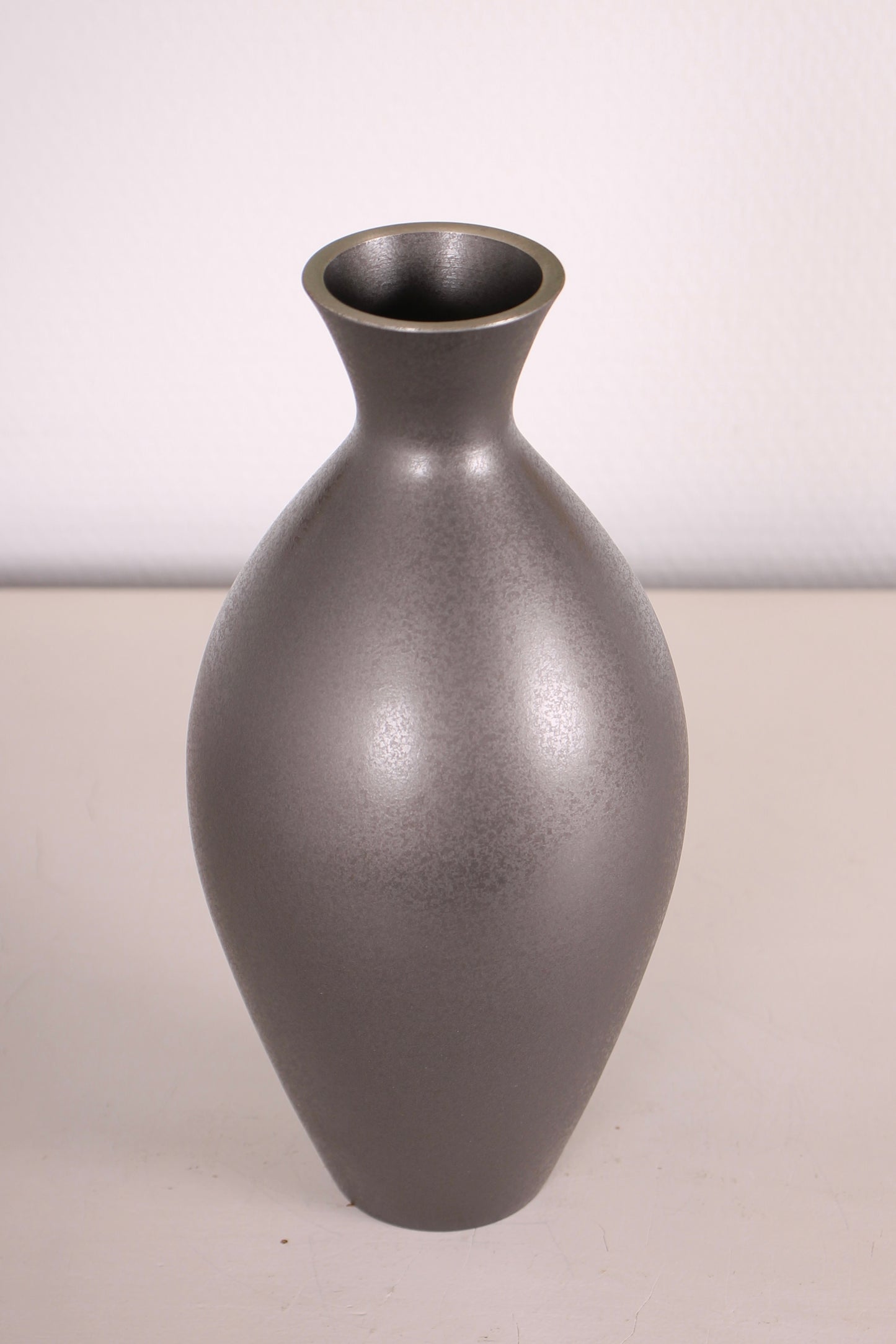 Vintage Japanese Bronze Vase with Crane