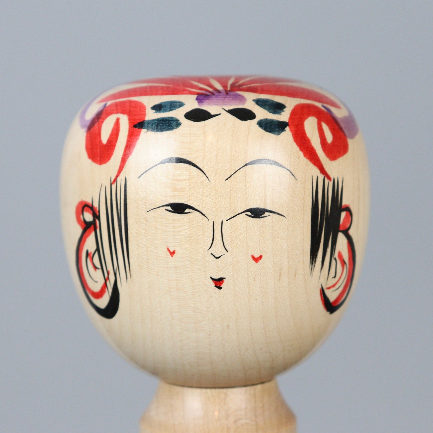 Musical Kokeshi Doll Colorful Stripes