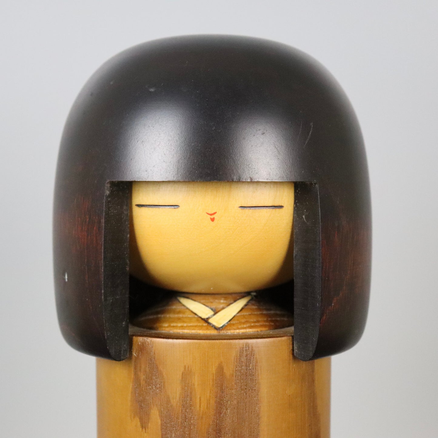 Kokeshi Doll with Mt. Fuji and Pine Tree by Usaburo