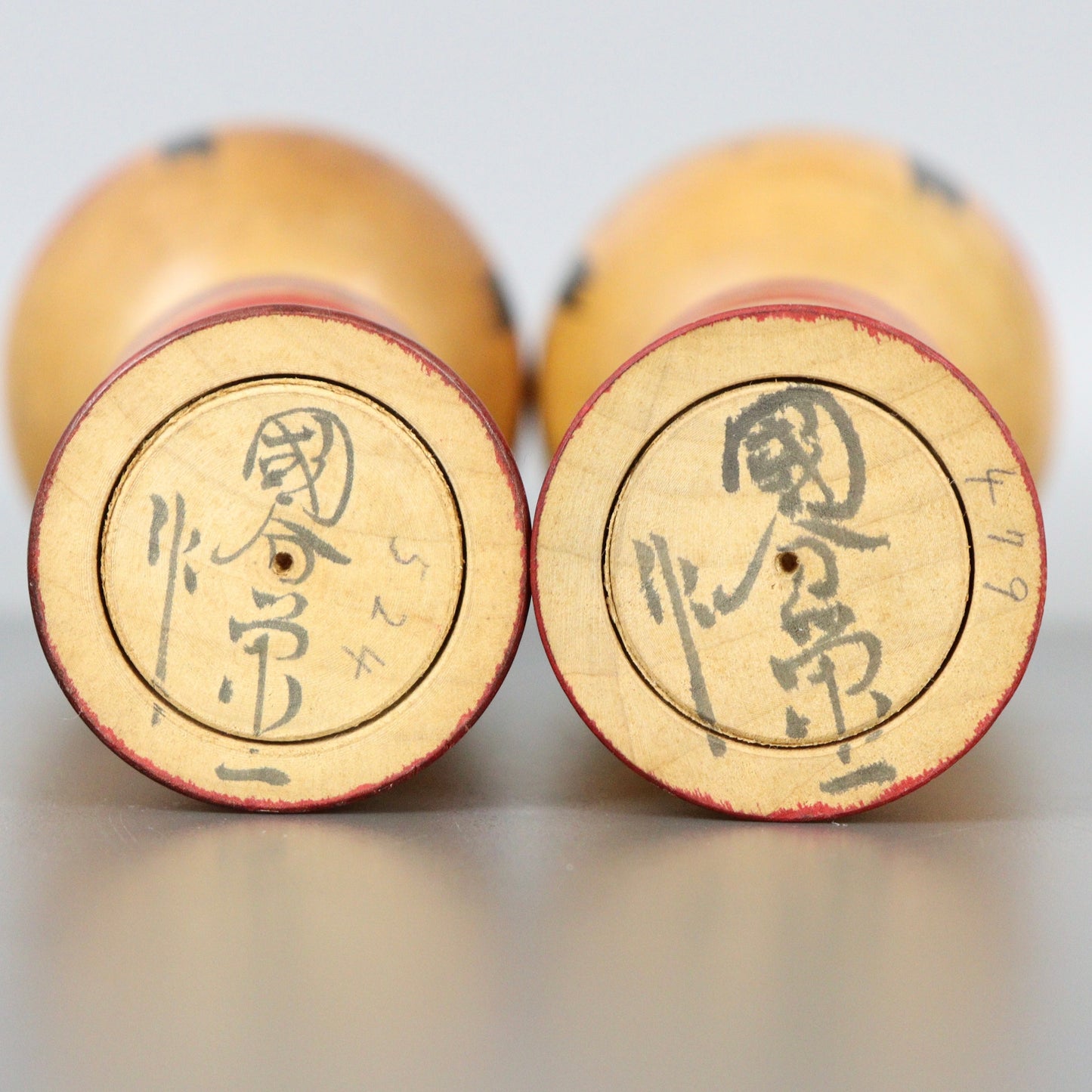 Pair of Kokeshi Dolls Constricted Neck