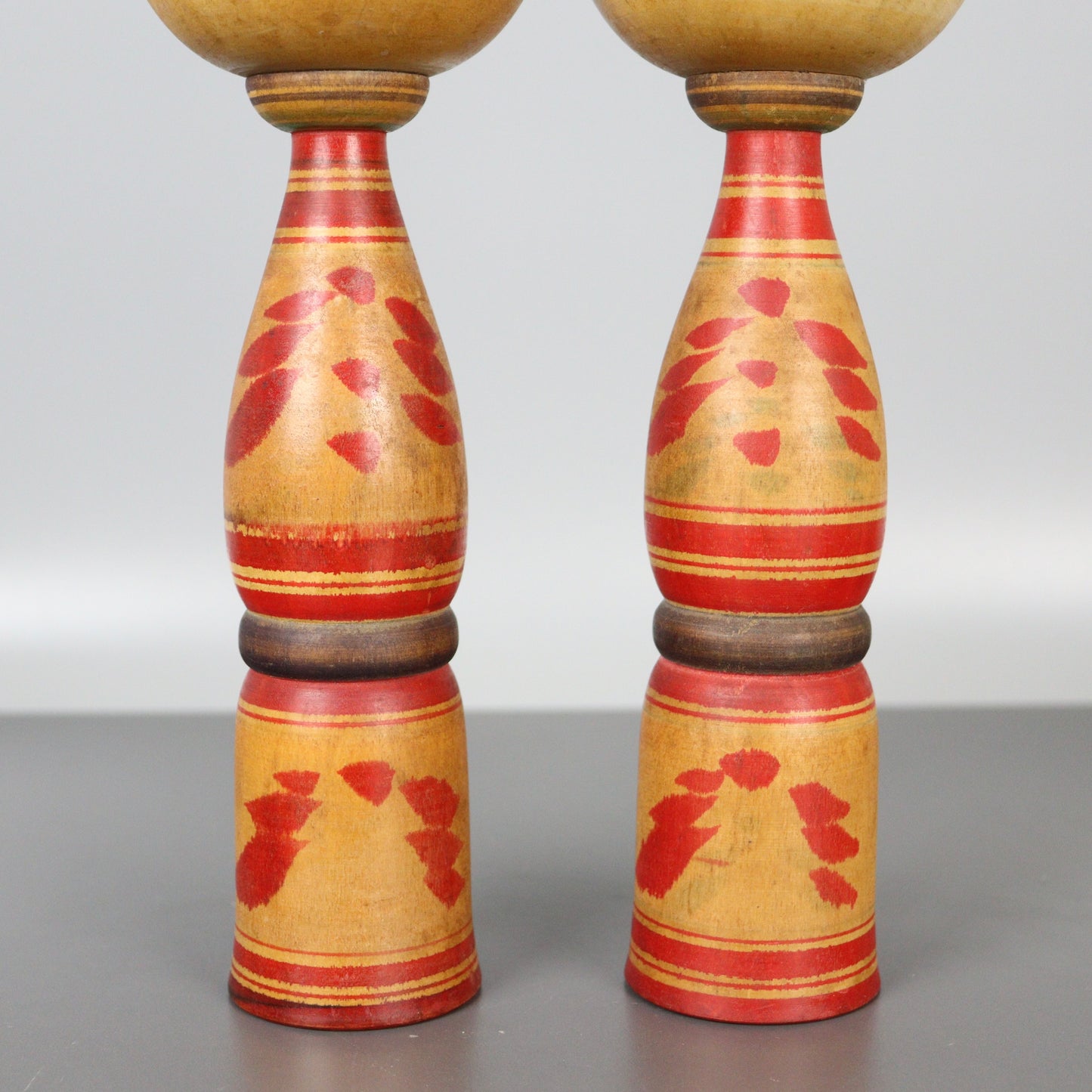 Pair of Kokeshi Dolls Constricted Neck