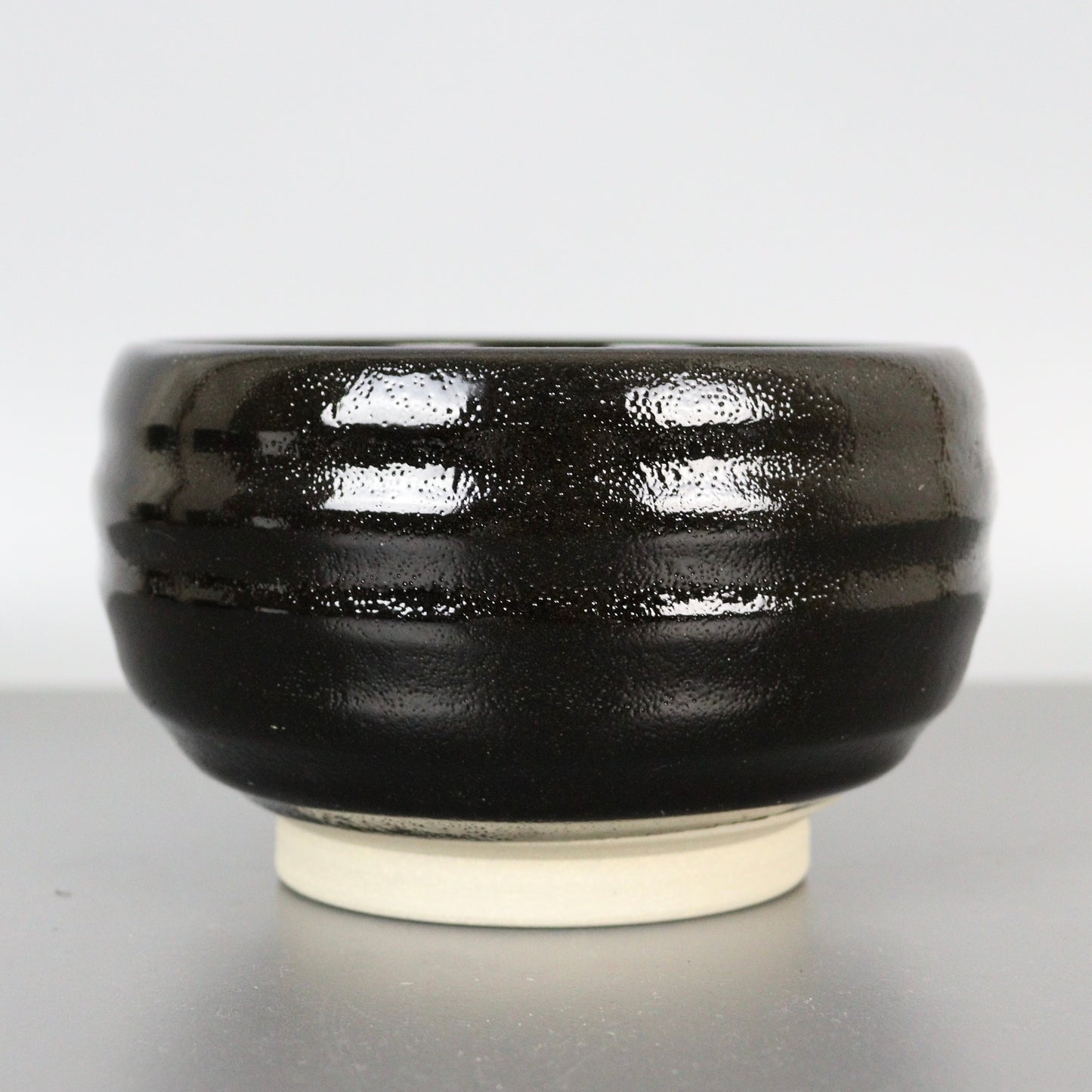 Pair of Black Ceramic Chawans (old stock)