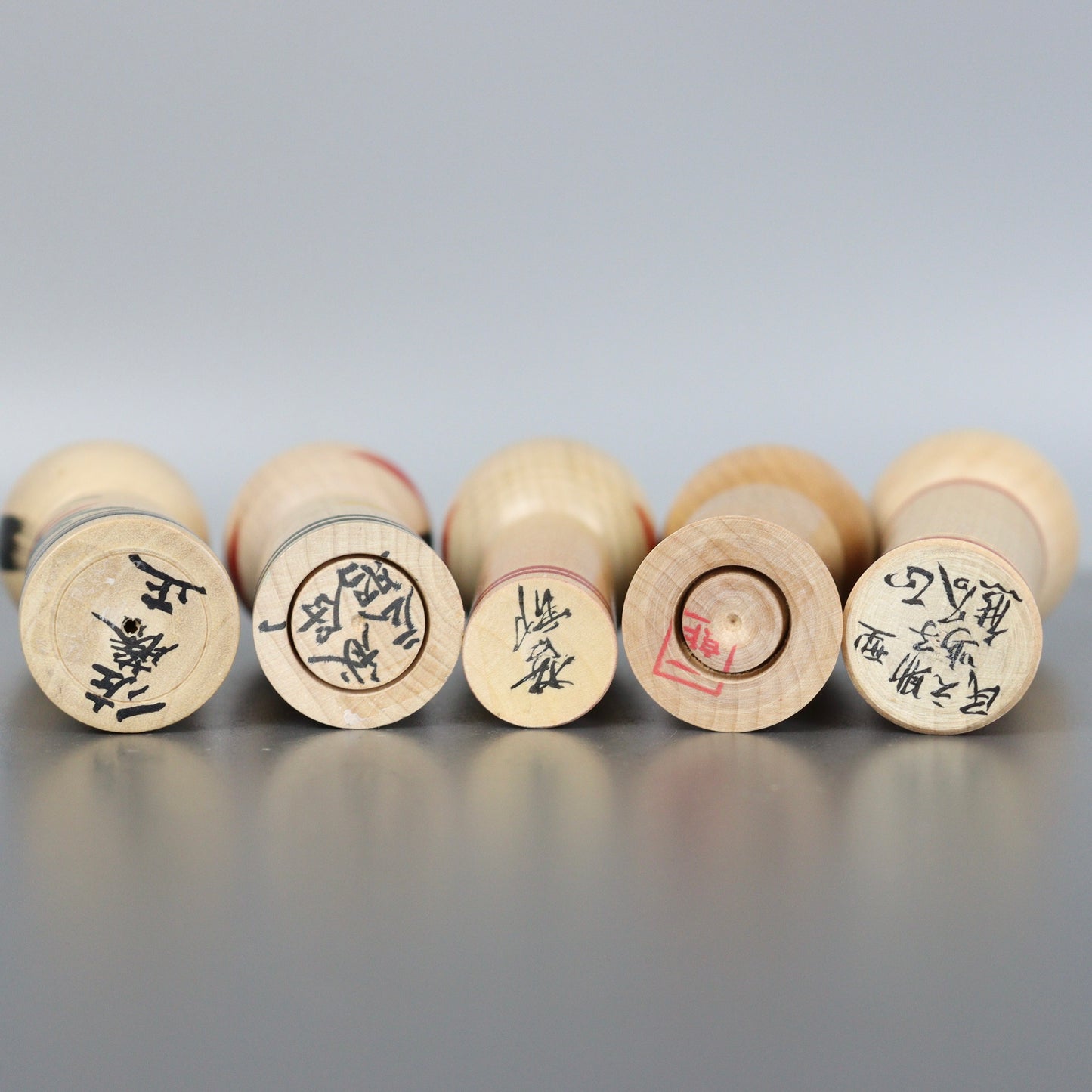 Set of 5 Small Kokeshi Dolls