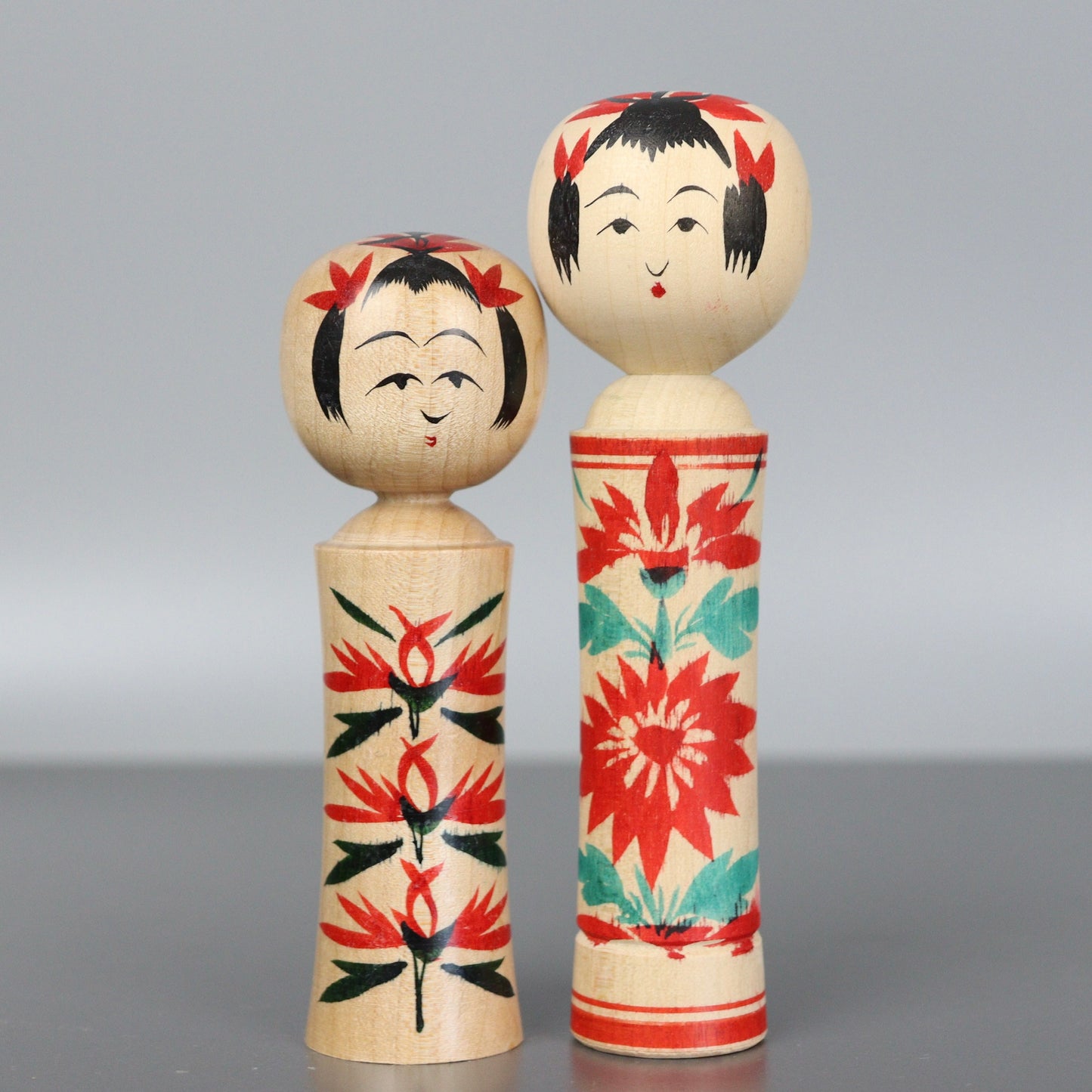 Set of 5 Small Kokeshi Dolls