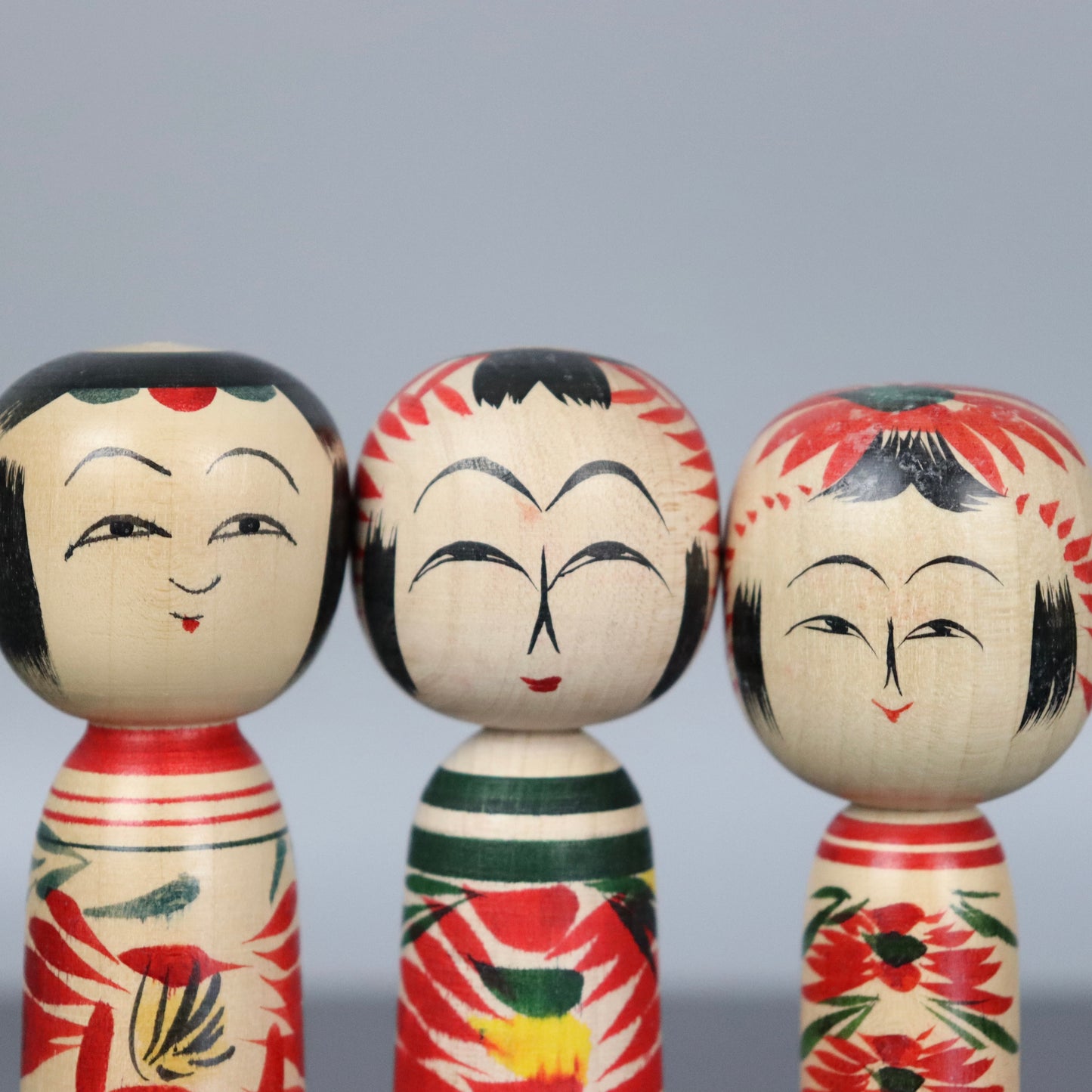 Set of 5 Small Kokeshi Dolls