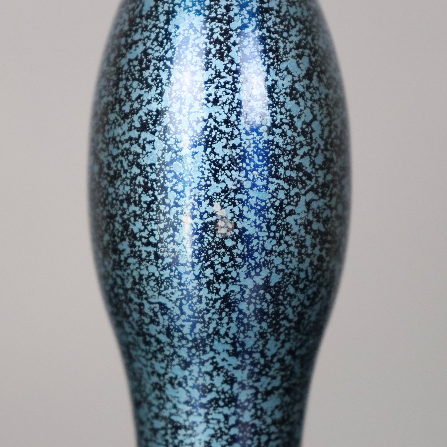 Blue "Hyotan" shaped Bronze Vase