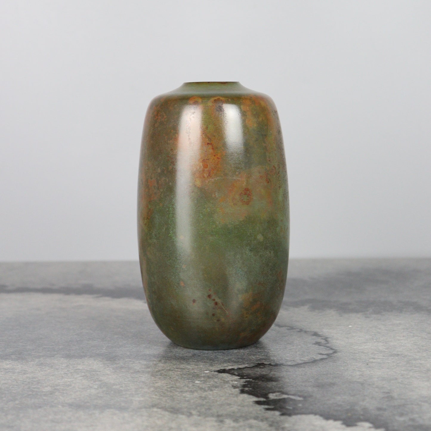 Bronze Vase Multi-Colored Patina