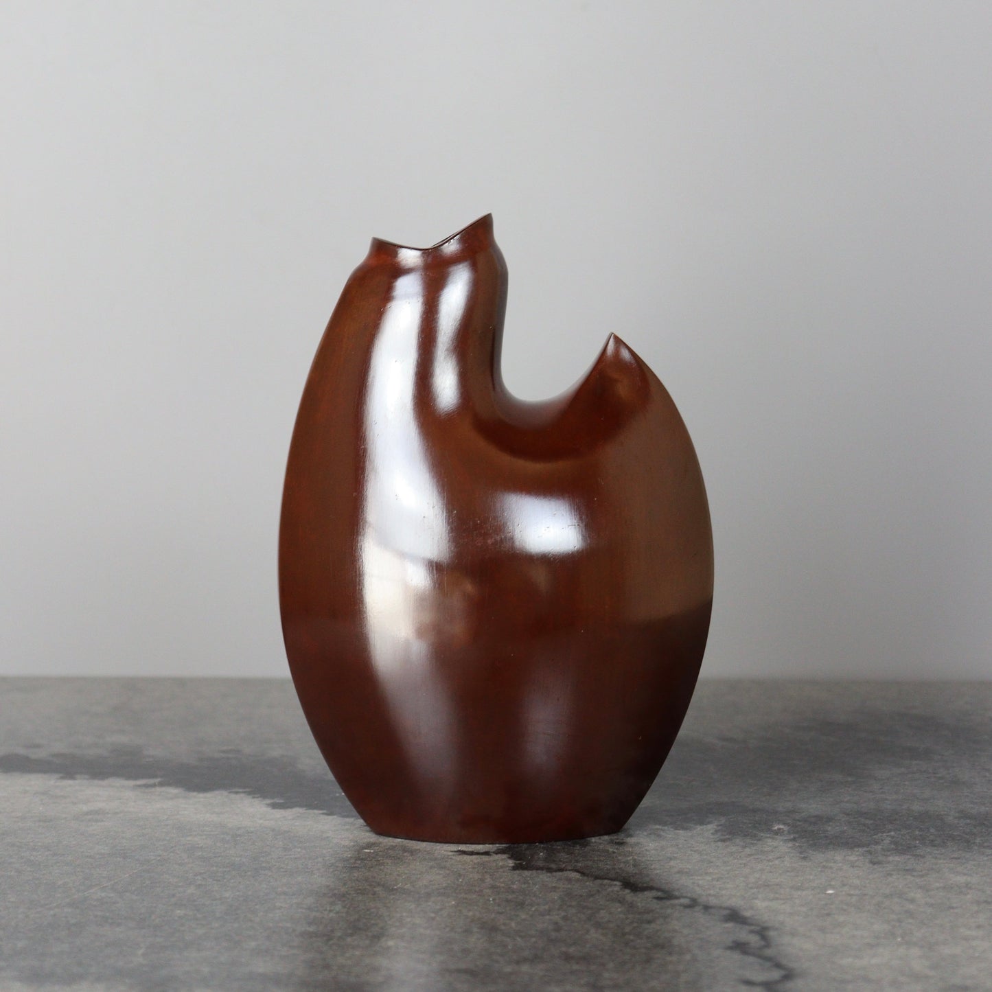 Bronze Vase Stylized Chick by Nakajima Yasumi II