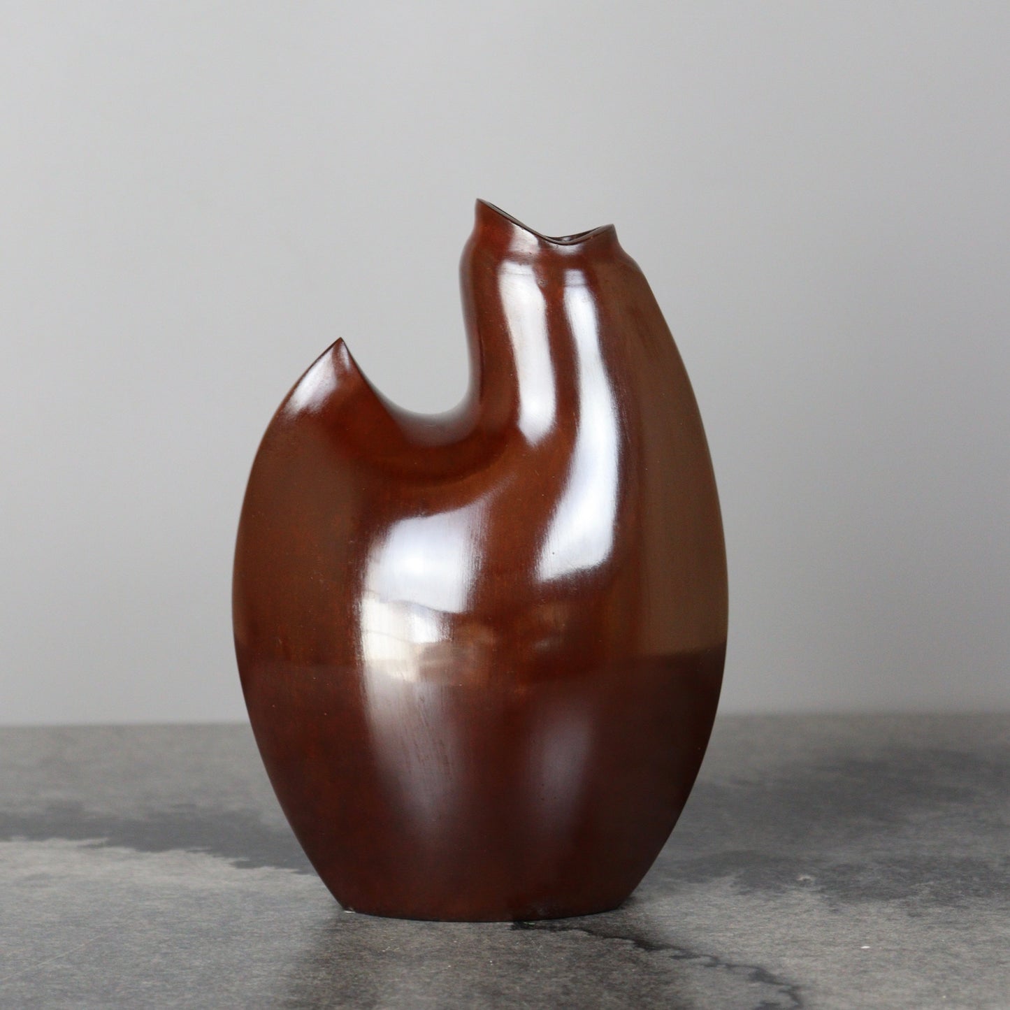 Bronze Vase Stylized Chick by Nakajima Yasumi II