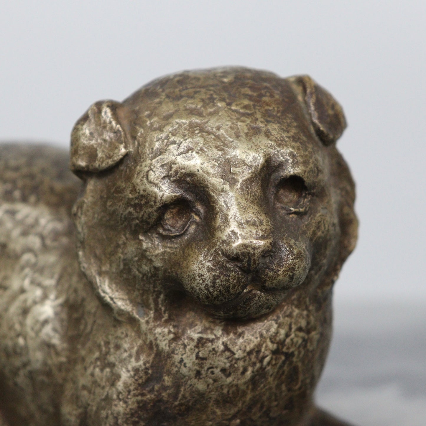 Bronze Puppy Figurine by Tsuda Eijyu