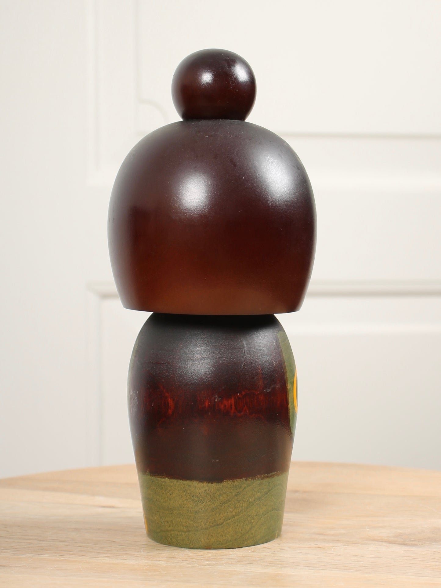 Vintage Japanese Kokeshi Doll Green Kimono
