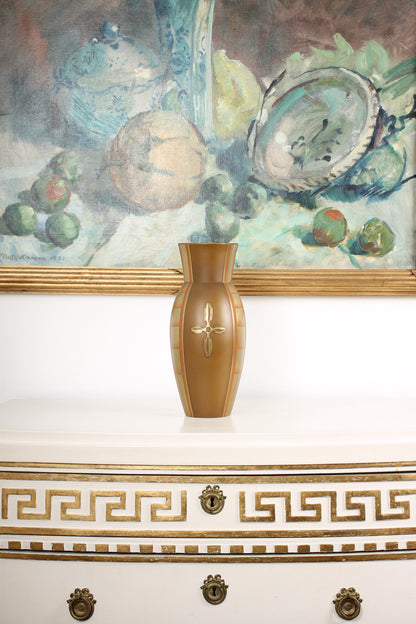 Vintage Japanese Bronze Vase by Neya Churoku