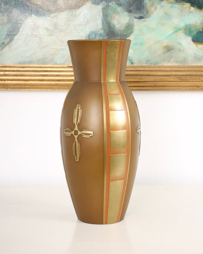 Vintage Japanese Bronze Vase by Neya Churoku