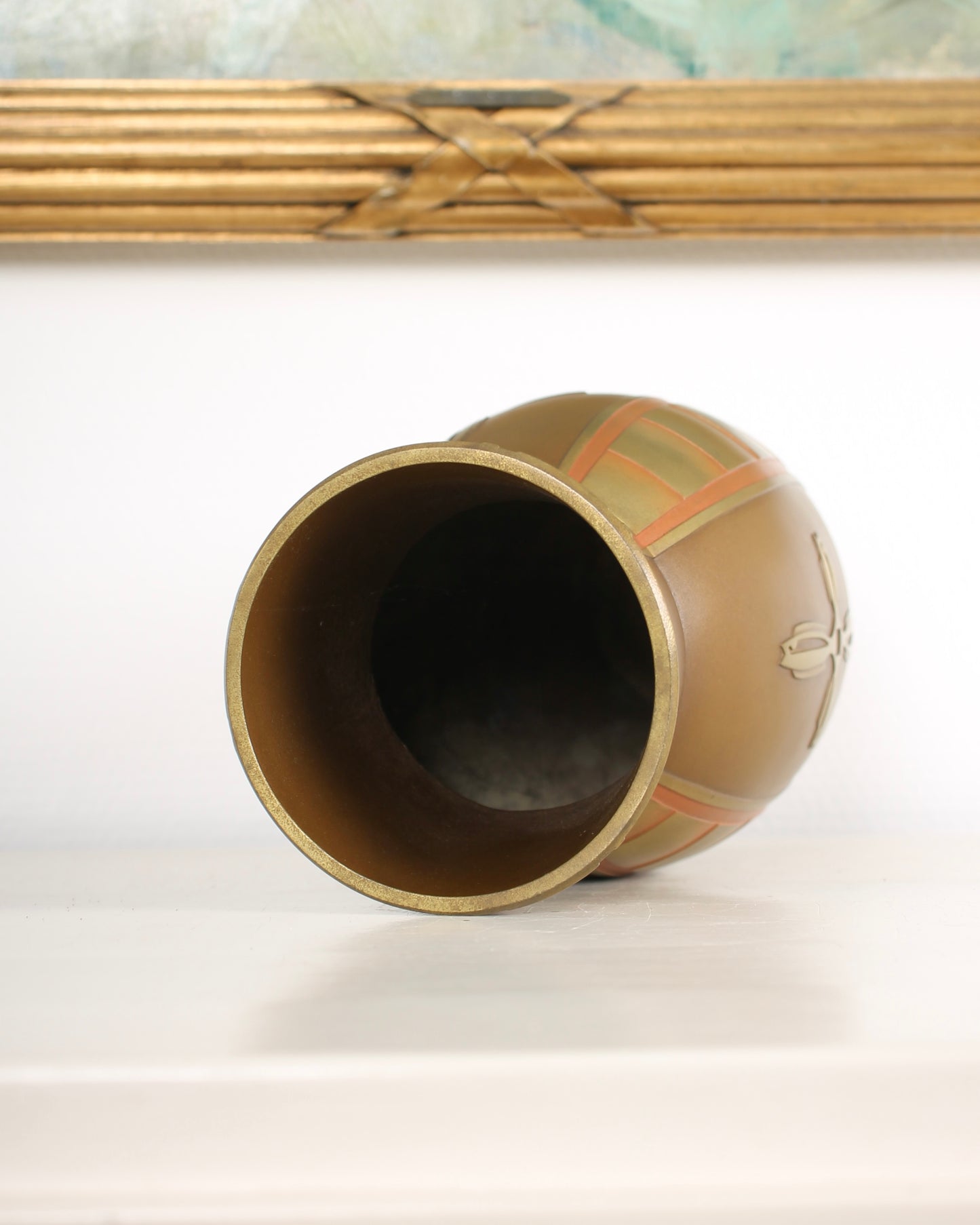 Vintage Japanese Bronze Vase by Neya Churoku