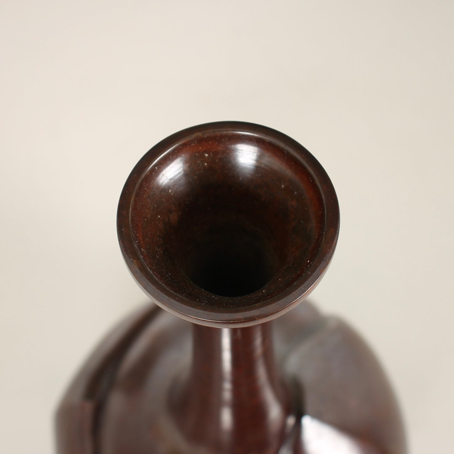 Vintage Japanese Bronze Vase by Nakajima Yasumi II
