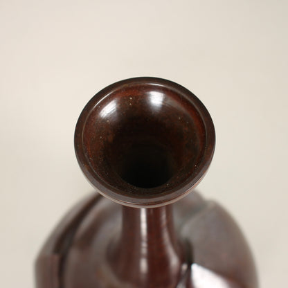 Vintage Japanese Bronze Vase by Nakajima Yasumi II