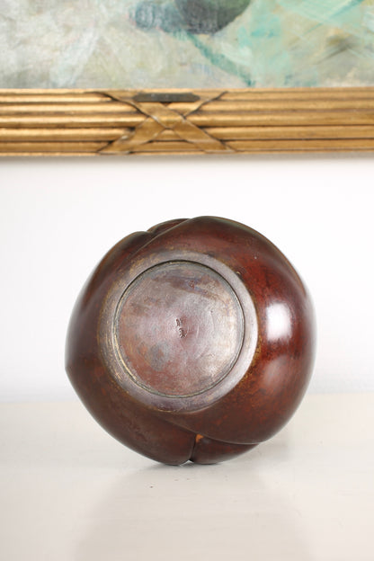 Vintage Japanese Bronze Vase by Nakajima Yasumi II