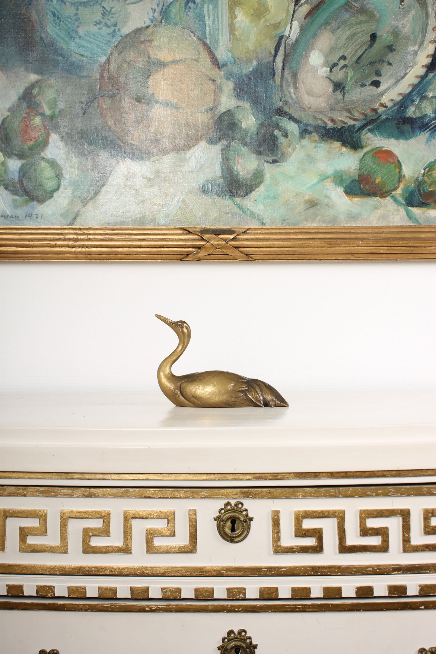 Vintage Japanese Bronze Bird Sculpture by Tsuda Eijyu